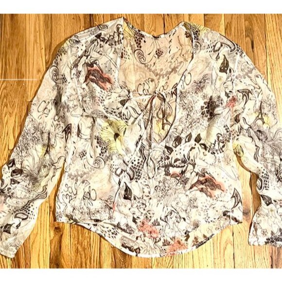 Chloé Stella McCartney silk print long sleeve blouse, S/S 2001 - Picture 3 of 6